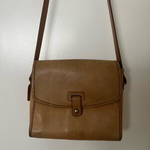 Vintage Coach Tan Leather Bag